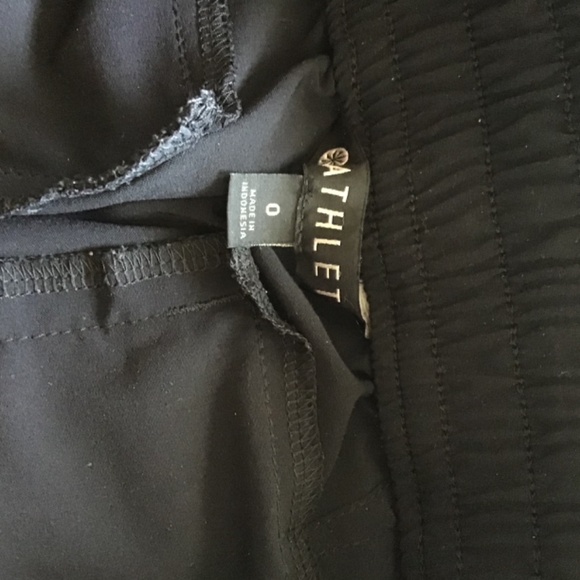 Athleta Chelsea  wide leg crème tan and black size 0 - Picture 8 of 11